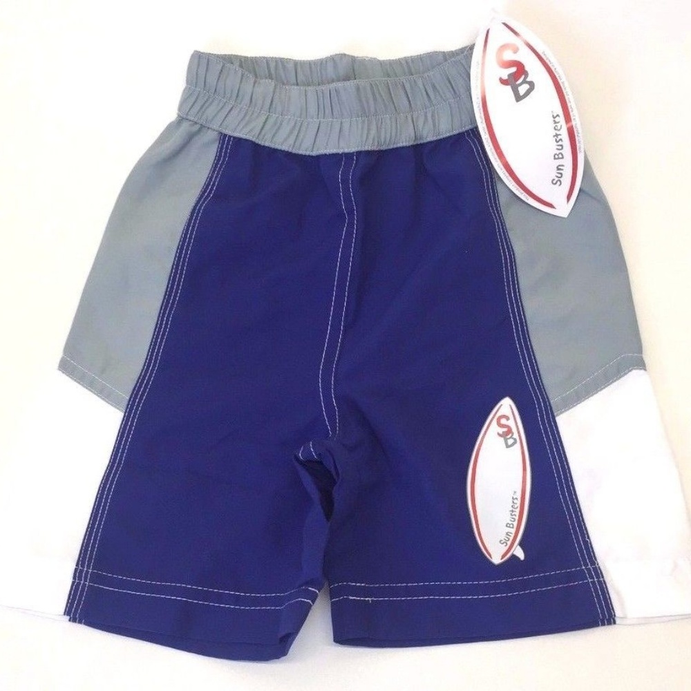 SunBusters Boy's  SWIMMING SHORTS Sz 6/12 Months